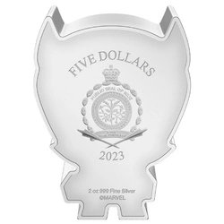 Niue: Marvel - Mega Chibi 'Thanos' kolorowany 2 uncje Srebra 2023 Proof