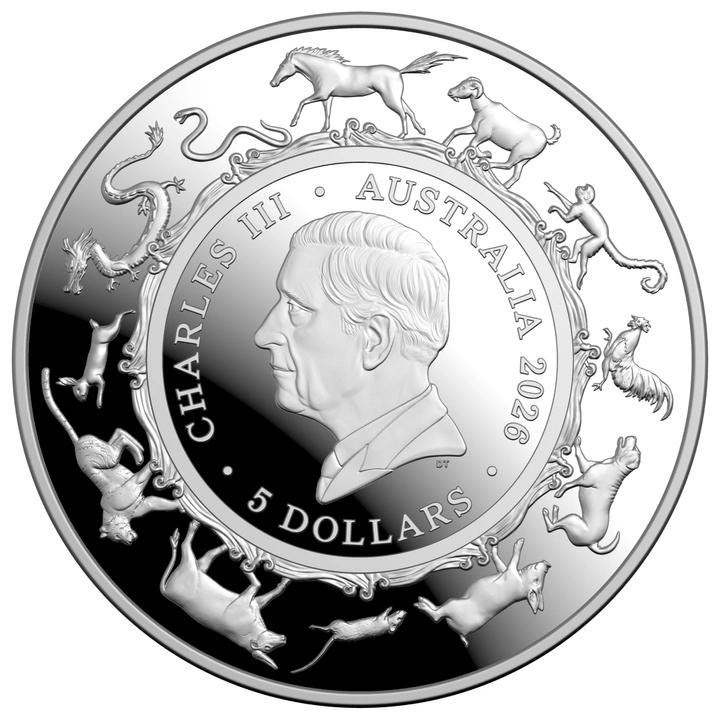 RAM: Lunar - Rok Konia 1 uncja Srebra 2026 Proof Domed Coin