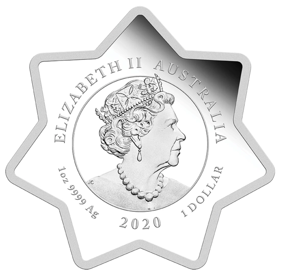 Gwiazda Świąteczna 1 uncja Srebra 2020 Proof