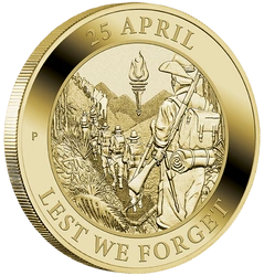 Anzac Day 13,5 grama Brązu Aluminiowego 2022 (Moneta w zielonej karcie)