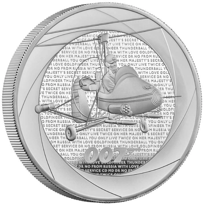 Bond Films of the 60s 5 uncji Srebra 2023 Proof