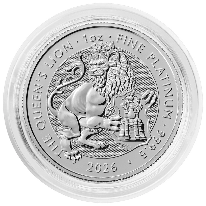 The Royal Tudor Beasts: Queen's Lion 1 uncja Platyny 2026