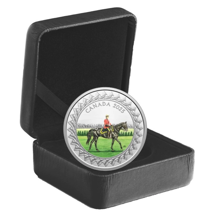 Canada: RCMP Musical Ride kolorowany $20 Srebro 2025 Proof