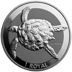 British Indian Ocean Territory: Sea Turtle 1 Royal 1 uncja Srebra 2020