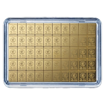 Sztabka Heimerle Meule 50 x 1 gram Złota CombiBar LBMA GD Refiner
