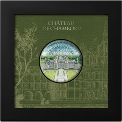 Cook Islands: Château de Chambord kolorowany 2 uncje Srebra 2024 Proof Ultra High Relief