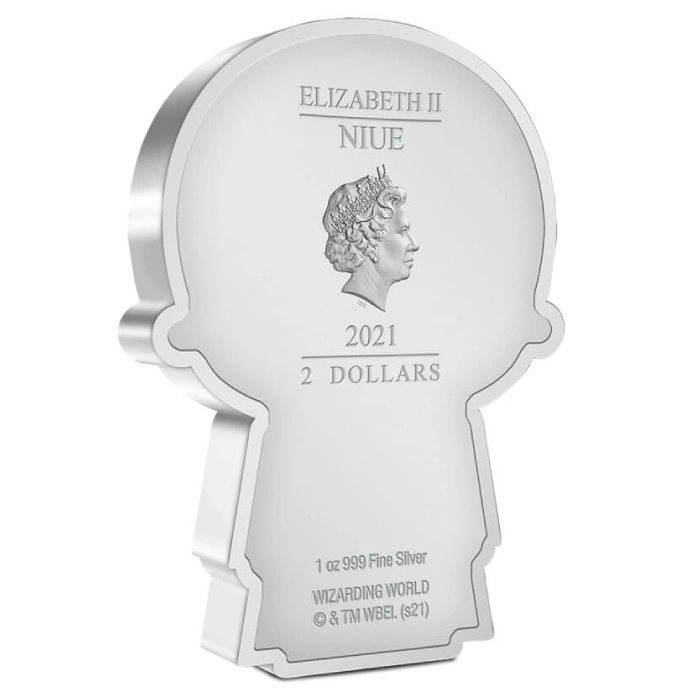 Niue: Fantastic Beasts - Dumbledore Chibi Coin kolorowany 1 uncja Srebra 2021 Proof