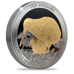 Kiwi 5 uncji Srebra 2022 Black Proof