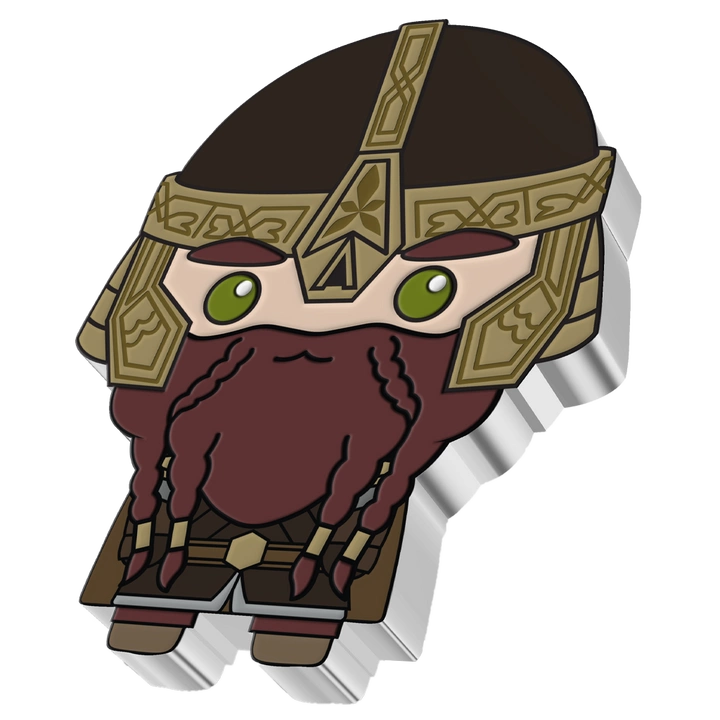 Niue: The Lord of the Rings - Gimli Chibi Coin kolorowany 1 uncja Srebra 2021 Proof