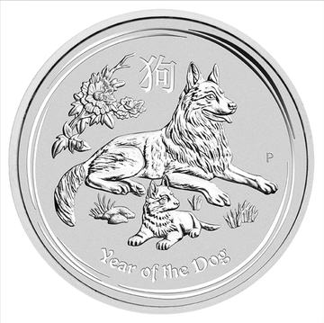 Lunar II: Rok Psa 1/2 uncji Srebra 2018