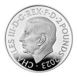 The Royal Tudor Beasts: The Bull of Clarence 1 uncja Srebra 2023 Proof