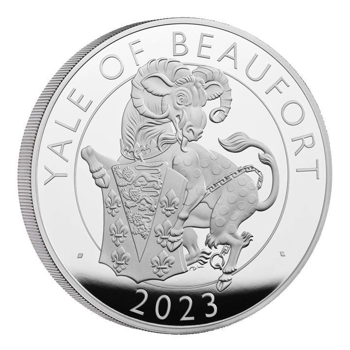 The Royal Tudor Beasts: The Yale of Beaufort 1000 gramów Srebra 2023 Proof