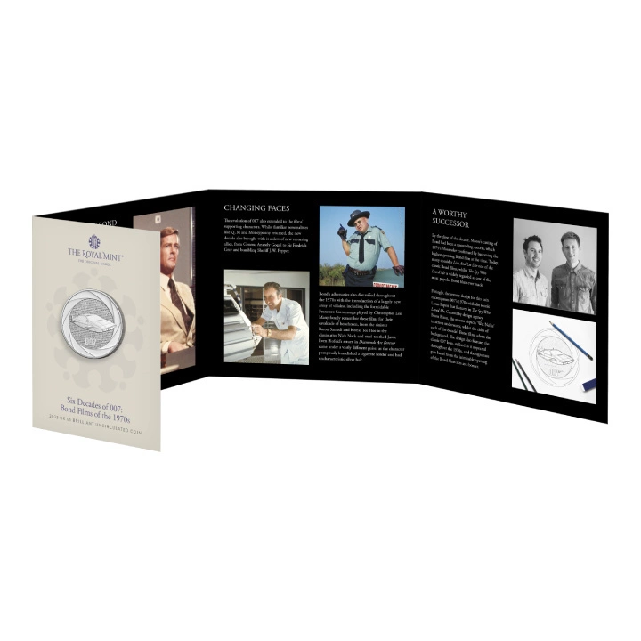 Bond Films of the 70s £5 Miedzionikiel 2023