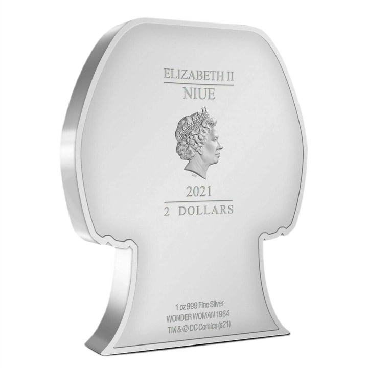 Niue: DC Comics - Wonder Woman '84 Chibi Coin kolorowany 1 uncja Srebra 2021 Proof
