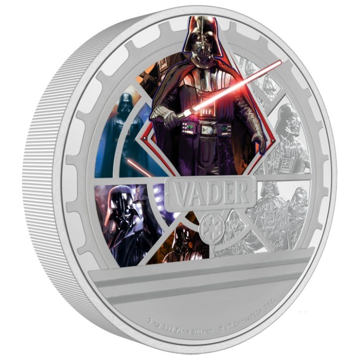 Niue: Star Wars - Darth Vader kolorowany 3 uncje Srebra 2023 Proof