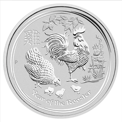 Lunar II: Rok Koguta 1/2 uncji Srebra 2017