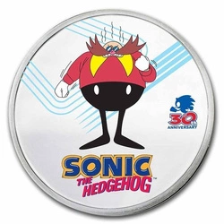 Niue: Dr. Eggman kolorowany 1 uncja Srebra 2021