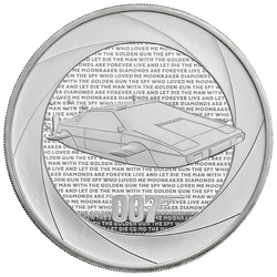 Bond Films of the 70s 5 uncji Srebra 2023 Proof