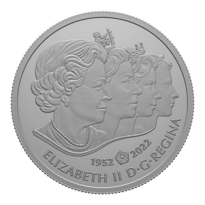 Canada: A Portrait of Queen Elizabeth II kolorowany $5 Srebro 2022 Proof