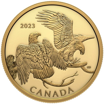 Canada: The Striking Bald Eagle $200 Złoto 2023 Proof