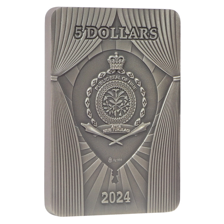 Niue: Pastel Circus - Becoming kolorowany $5 Srebro 2024 High Relief Antiqued Coin