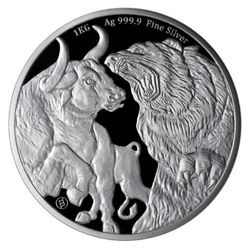 Czad: Bull & Bear 1000 g Srebra 2023