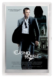 Plakat filmowy: 007 James Bond - Casino Royale 5 gramów Srebra 2020 (Srebrna Folia)