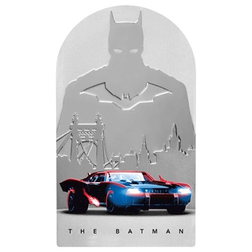 Niue: The Batman - Batmobile kolorowany 1 uncja Srebra 2022 Proof