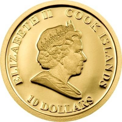 James Cook 1/25 uncji Złota 2008 Proof