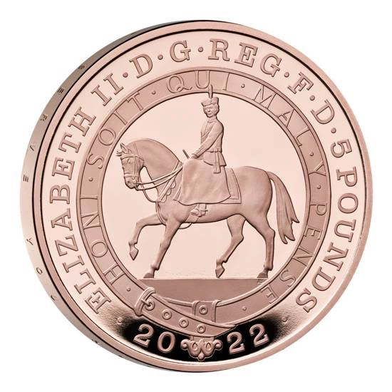 The Platinum Jubilee of Her Majesty The Queen £5 Złoto 2022 Proof