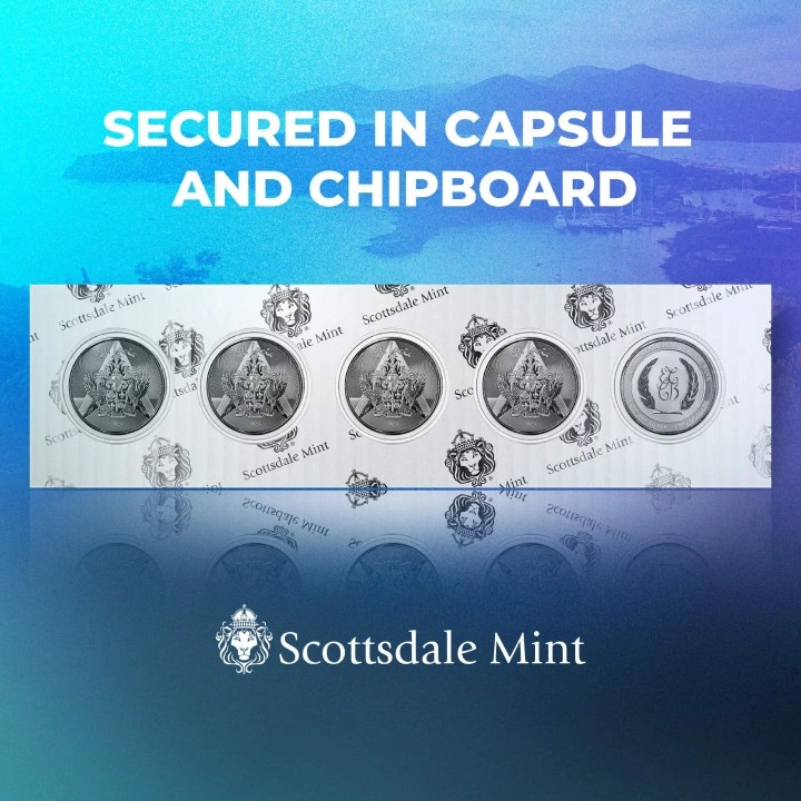 St. Lucia - Coat of Arms 1 uncja Srebra 2023 Prooflike (moneta w kapslu)