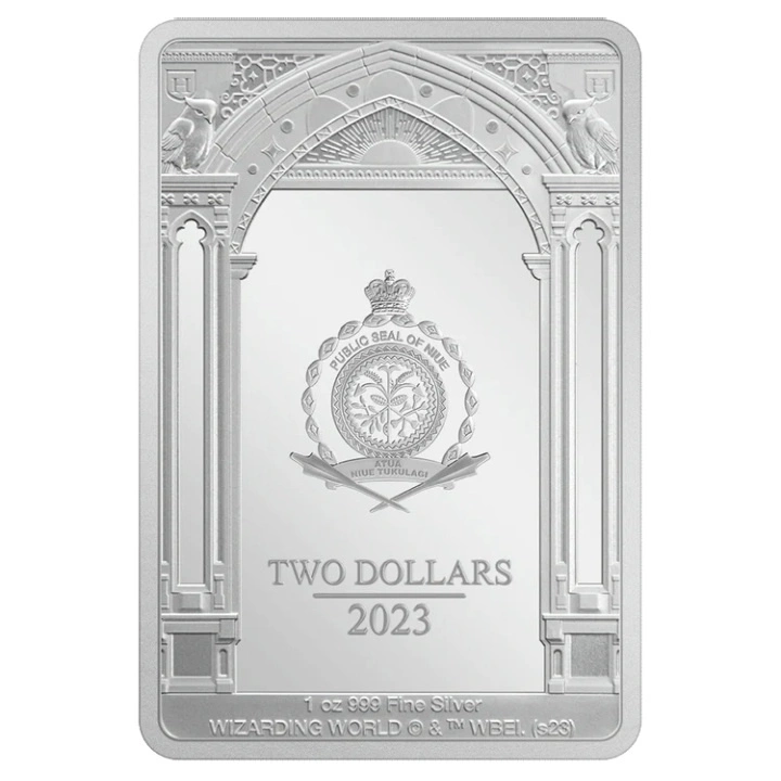 Niue: Harry Potter - Magical Creatures 'Fawkes' kolorowany 1 uncja Srebra 2023 Proof