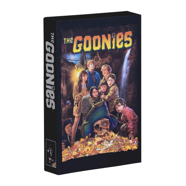 Samoa: The Goonies VHS Tape kolorowany 2 uncje Srebra 2025 Antiqued Shaped Coin