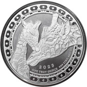 Equatorial Guinea: Giraffe 1 uncja Srebra 2023 