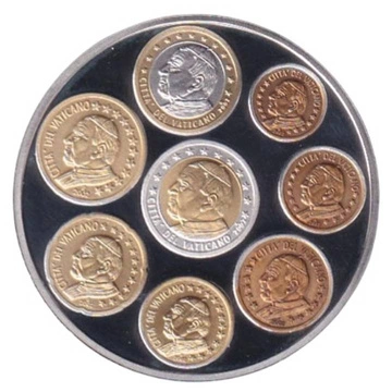 Moneta Die Ersten Munzen Der Eurostaaten Vatikan 1 Uncja Srebra 2002