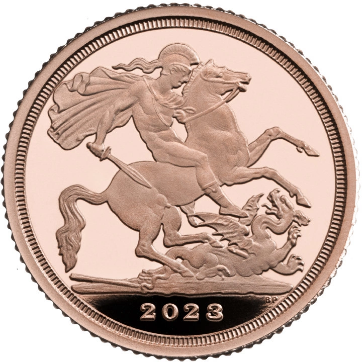 Wielka Brytania: The Coronation of His Majesty King Charles 1/4 Sovereign 2023 Proof