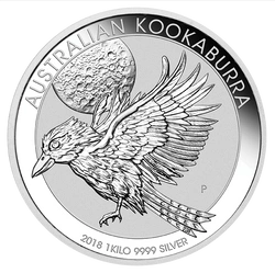 Kookaburra 1000 gramów Srebra 2018