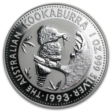 Kookaburra 1 uncja Srebra 1993
