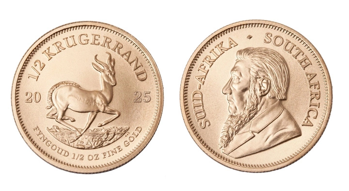 Krugerrand 1/2 uncji Złota Różne Roczniki