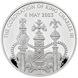 The Coronation of His Majesty King Charles III £5 Srebro 2023 Proof 