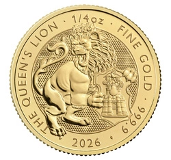 The Royal Tudor Beasts: The Queen’s Lion 1/4 uncji Złota 2026