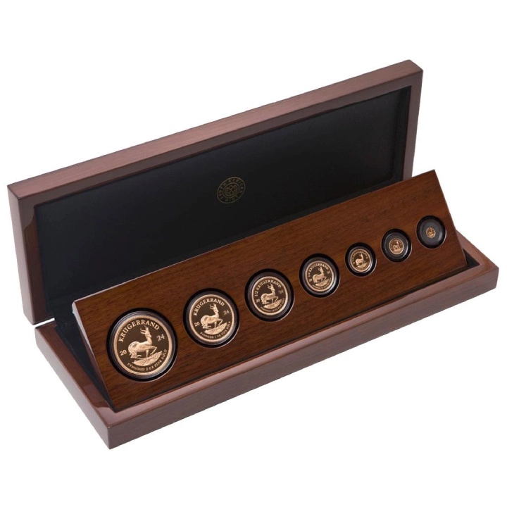 Zestaw 7 złotych monet Krugerrand 2024 Proof