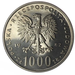 1000 PLN Jan Paweł II 1982
