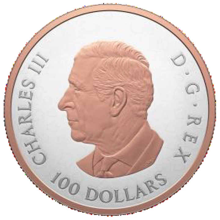 Kanadyjski Liść Klonowy “Gleaming Maple Leaf” pozłacany 10 uncji Srebra 2025 Proof