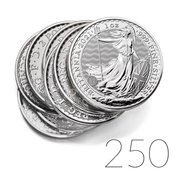 Britannia 1 uncja Srebra 2021 PAKIET 250 SZTUK