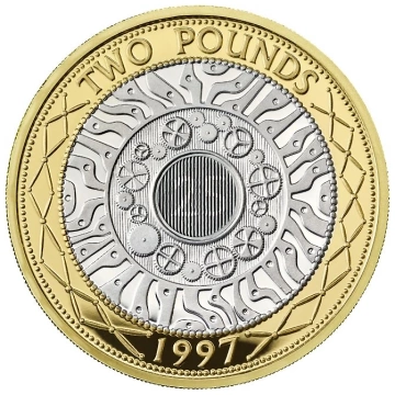 25. rocznica £2 pozłacany Srebro 2022 Proof