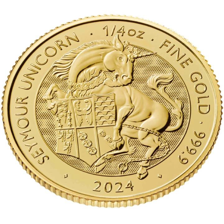 The Royal Tudor Beasts: The Seymour Unicorn 1/4 uncji Złota 2024
