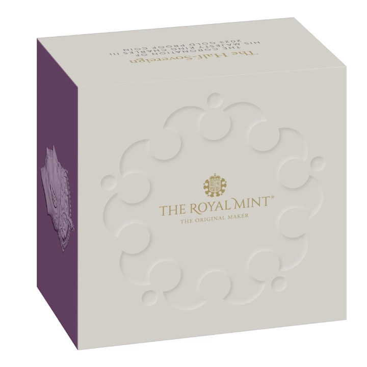 Wielka Brytania: The Coronation of His Majesty King Charles 1/2 Sovereign 2023 Proof