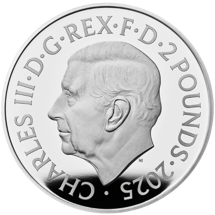 The Royal Tudor Beasts: The Greyhound of Richmond 1 uncja Srebra 2025 Proof