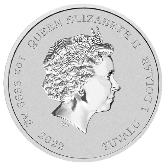 Tuvalu: Street Fighter - Chun Li kolorowana 1 uncja Srebra 2022 (Moneta w karcie)